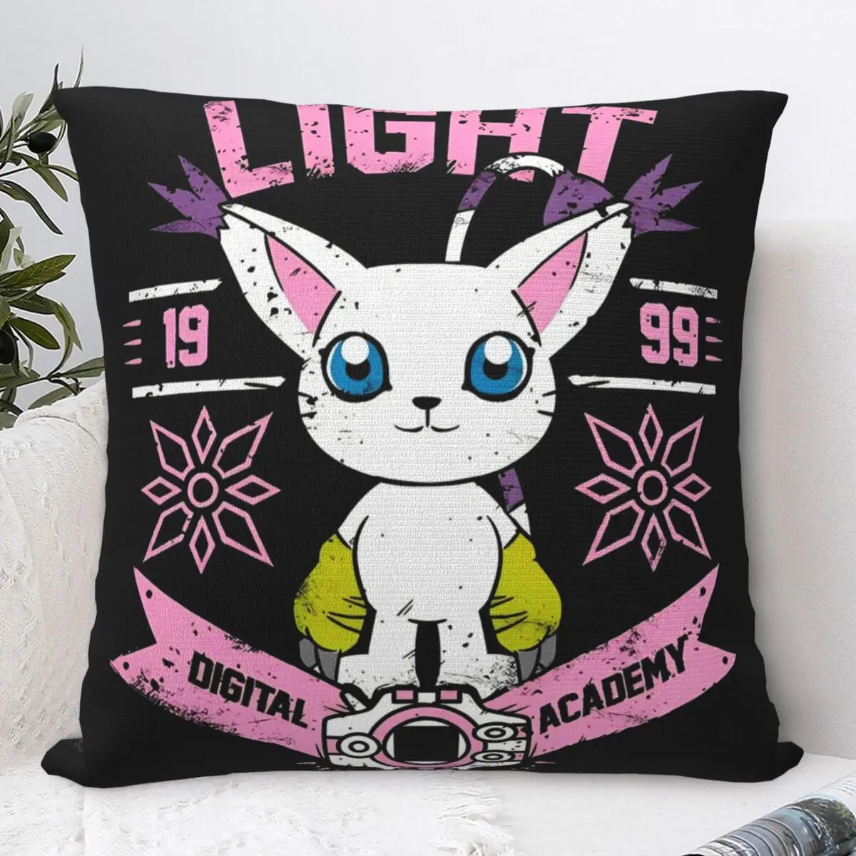 

Наволочка с мультяшным цифровым монстром Digimon, милый принт, домашний диван, наволочки, автомобильная подушка