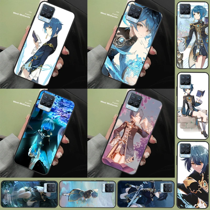 Genshin Impact Xingqiu Case For Realme 10 11 Pro Plus C55 C35 C33 C31 C30 C25s C21Y C15 C11 GT Neo 5 3 2T 3T Cover