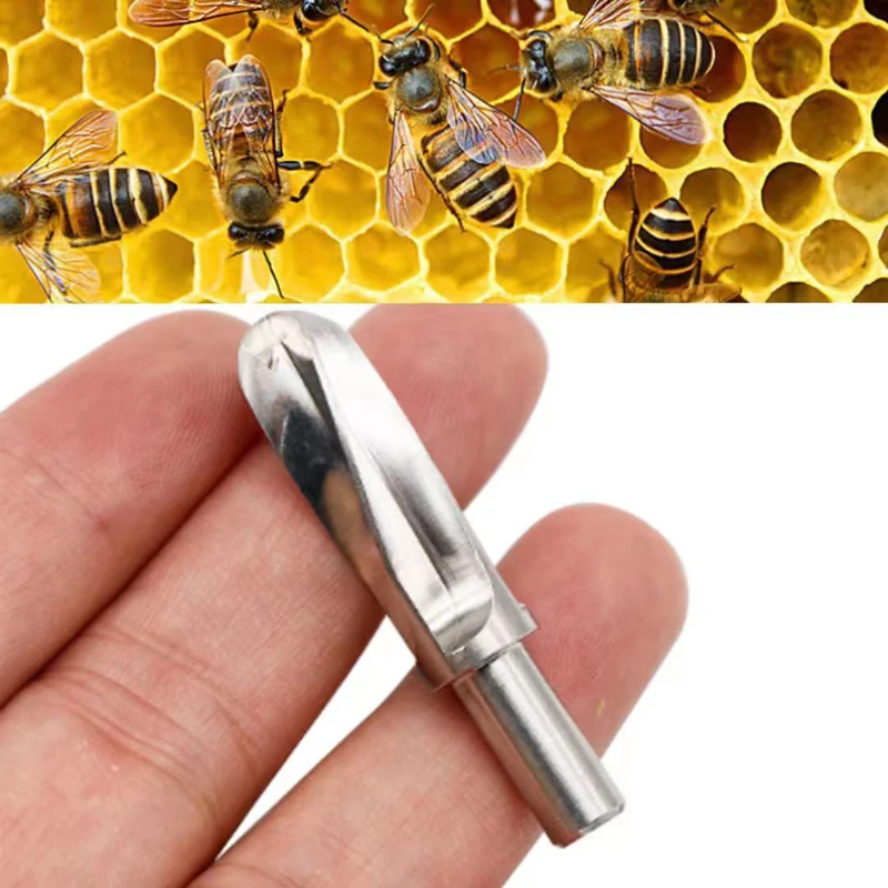 1PCS Beekeeping Tools Wax Bowl Pulp Bowl Spinner Pulp Bar Cleaner Royal Jelly Wax Bowl Stainless Steel Cleaning Head