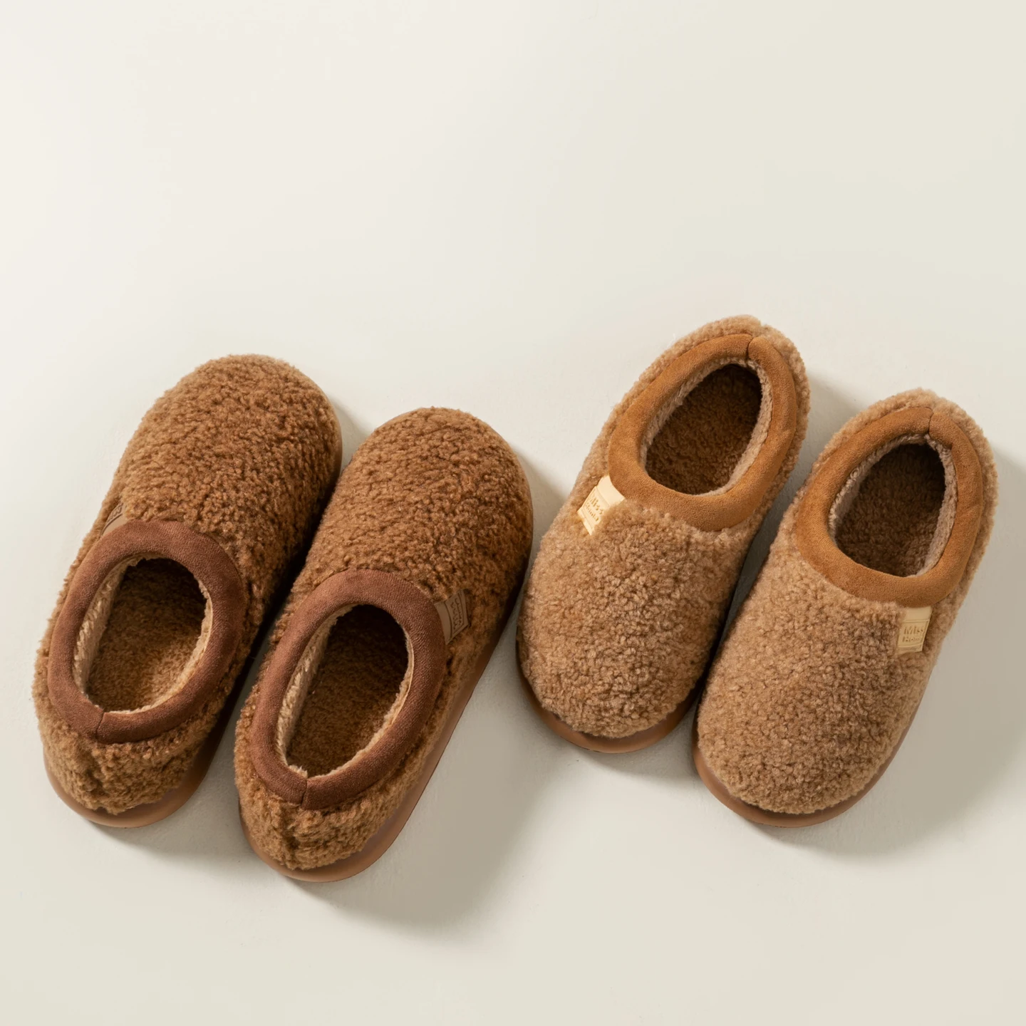 All-in-One Plush Slippers for Women, Non-Slip Indoor Winter House Shoes with Thick Fleece Lining, Soft Sole Cozy Warm Home Boots