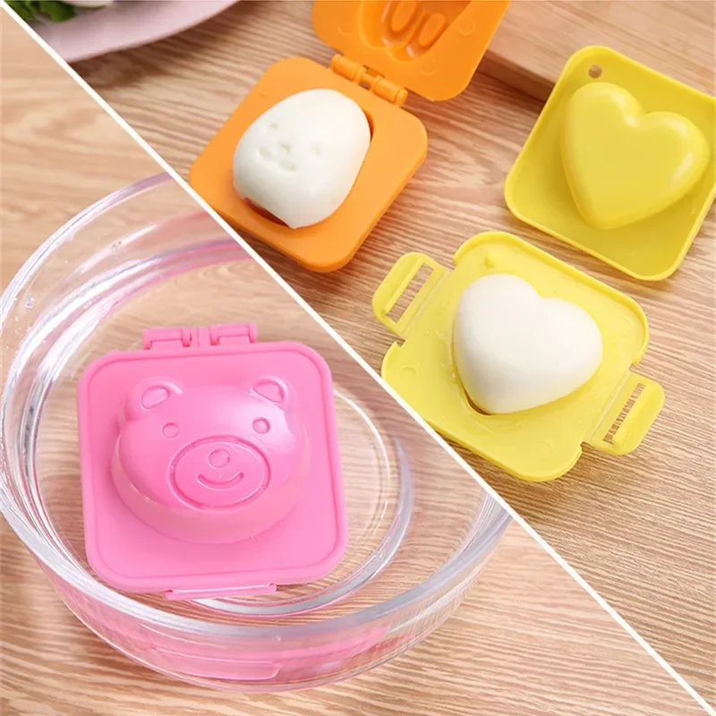 1/6 Pcs Boiled Egg Mold Cute Cartoon DIY Egg Ring Mould Bento Maker Cutter Decoratin Rice ball Kitchen Accessories For kitchen