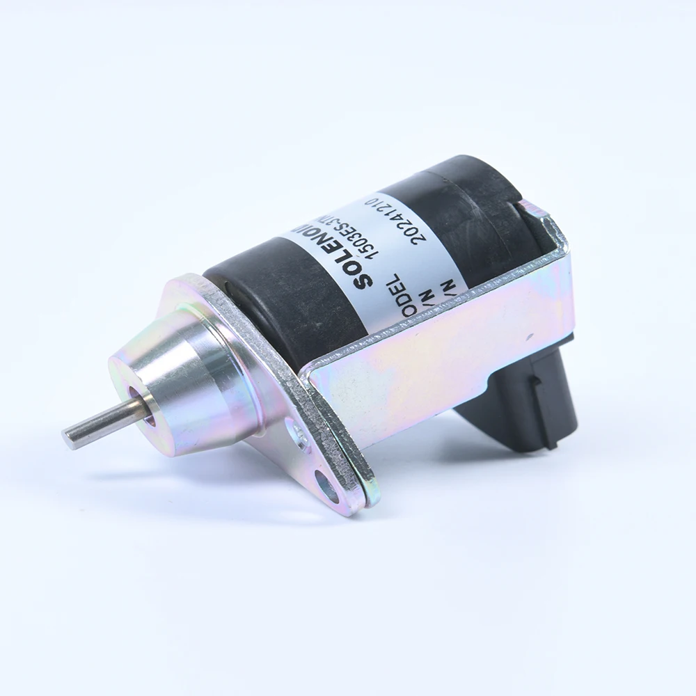 1pc 12V Solenoid Valve 1503ES-3TNA72 for Yanmar  3TNA72 3TNE78 Excavator Fuel Shutoff Solenoid Valve Stop
