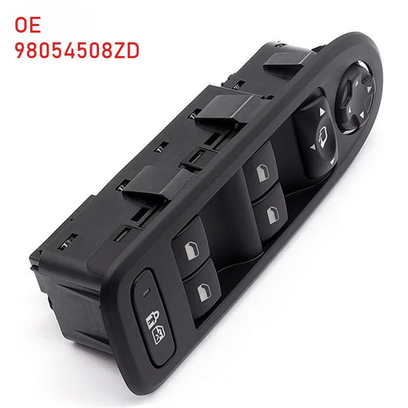 Window Master Switch for Peugeot 308 508 C5 5 Door Hatchback Wagon 96659465ZD 98026370ZD 96644917XT 96599975XT Power Window Swit