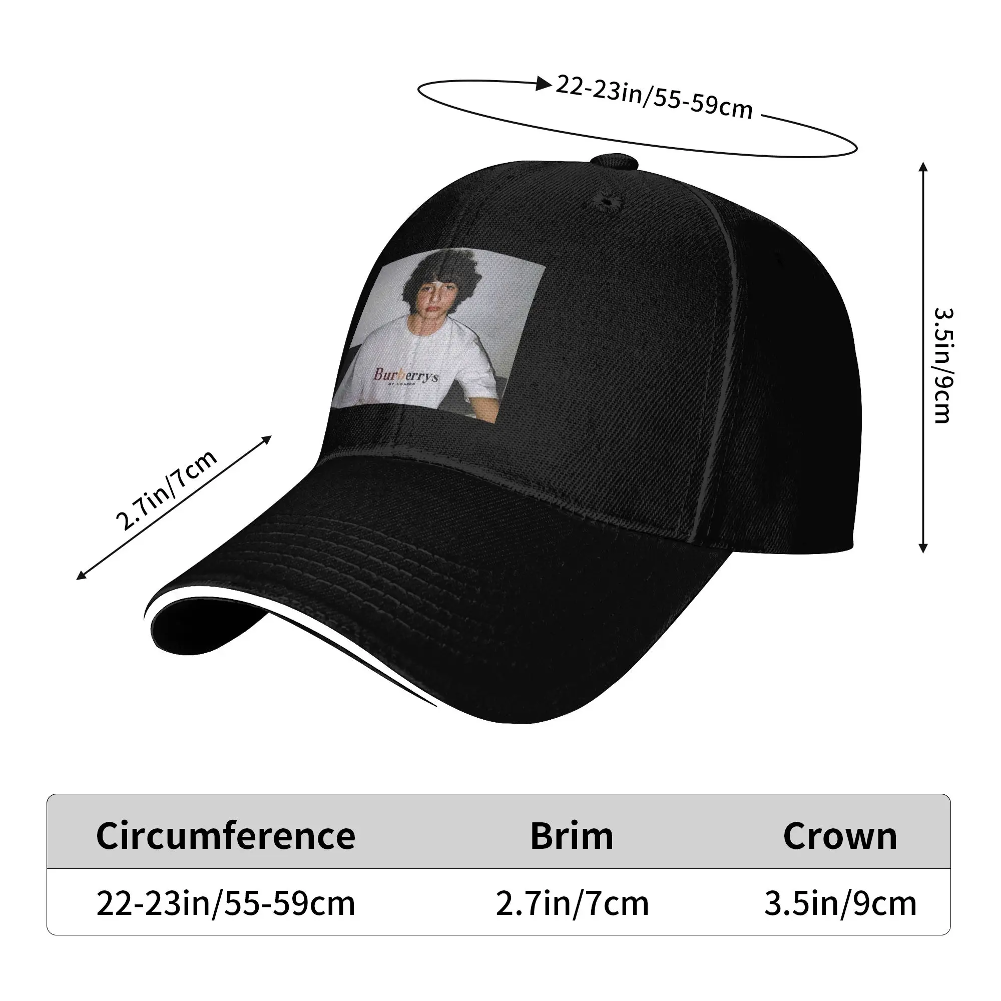 Finn Wolfhard Cap Casual Baseball Caps Adjustable Hat Hip Hop Summer Unisex Baseball Hats Customizable