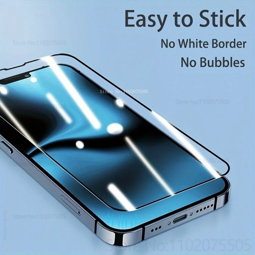 5 قطع من الزجاج المقسى المقاوم للخدش لهاتف آيفون 17 إير 15 16 برو ماكس 14 بلس واقي شاشة شفاف عالي الدقة 17 برو ماكس 11 12 13 برو ماكس