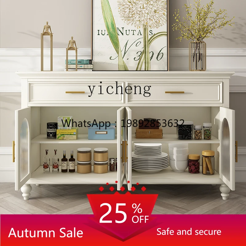 

Sideboard Cabinet Simple and Light Luxury Household Cupboard Living Room Storage Storage Glass Storage Side Cabinet