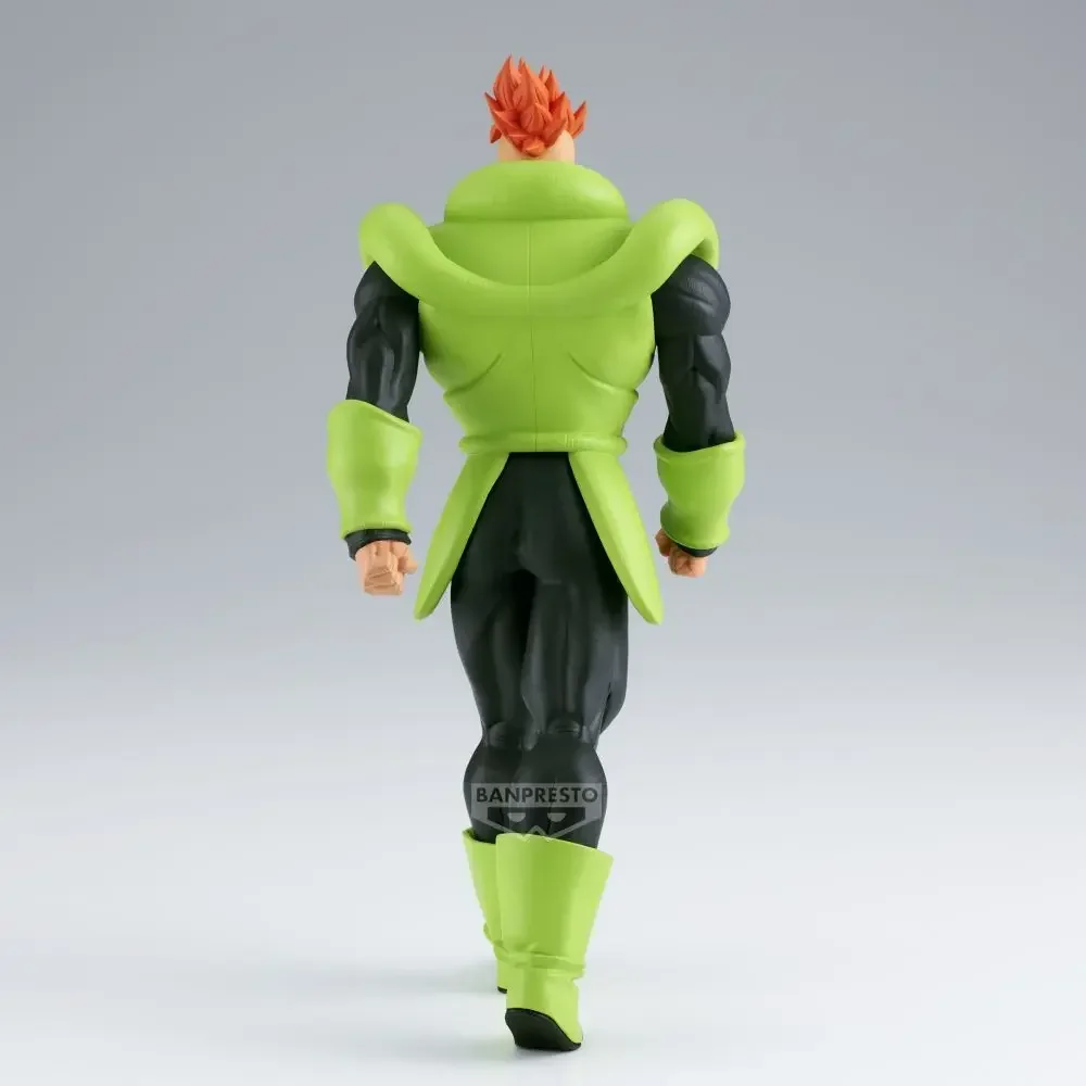 Oryginalne figurki BANDAI Banpresto Dragon Ball Z ANDROID 16 PVC Anime, figurki akcji, modele zabawek, prezenty na Boże Narodzenie, dostępne od ręki.