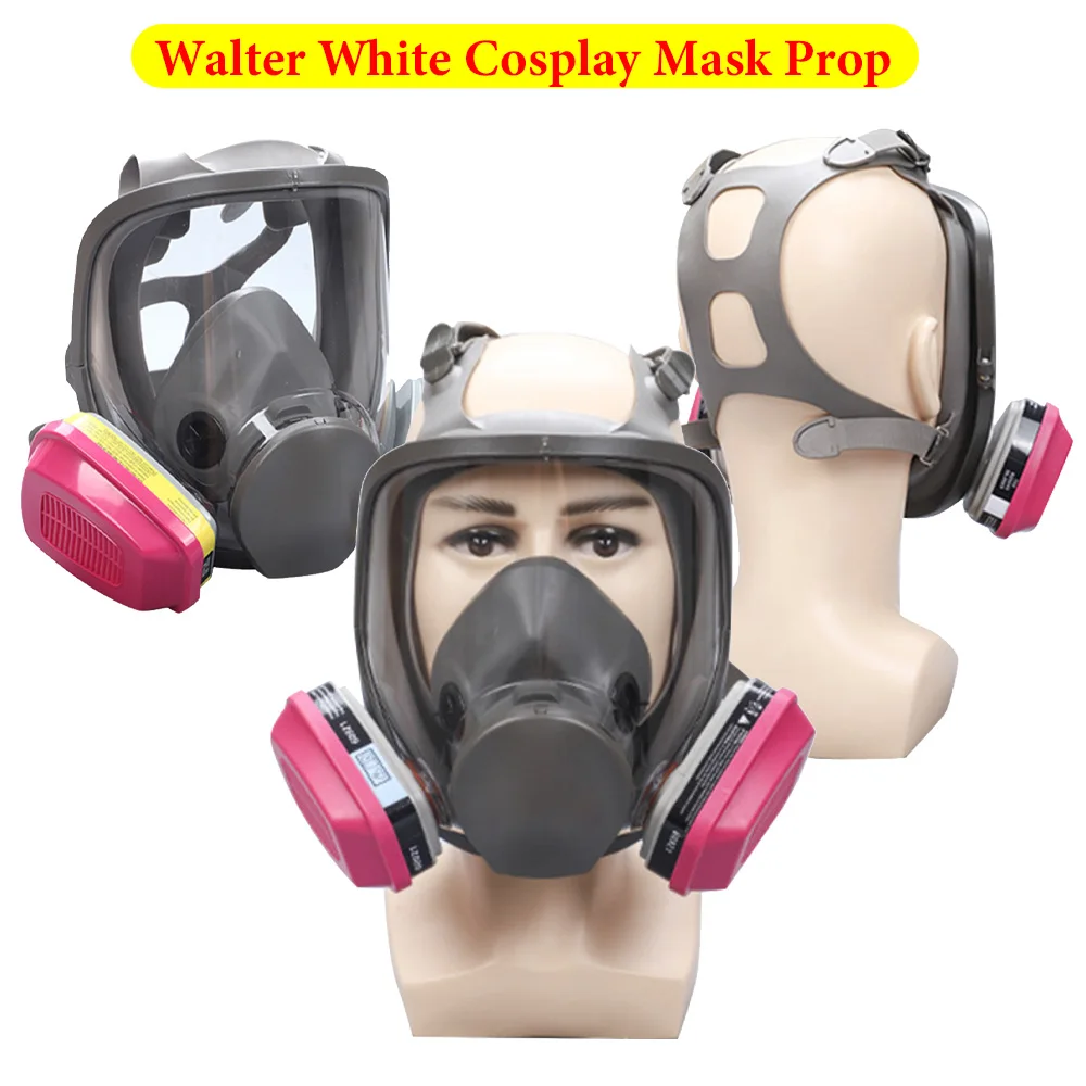

Маска-противогаз Уолтера Уайта для косплея, реквизит для костюма из сериала Breaking Bad 2025, маскарадный головной убор для взрослых мужчин, реквизит для Хэллоуина и карнавала, подарки