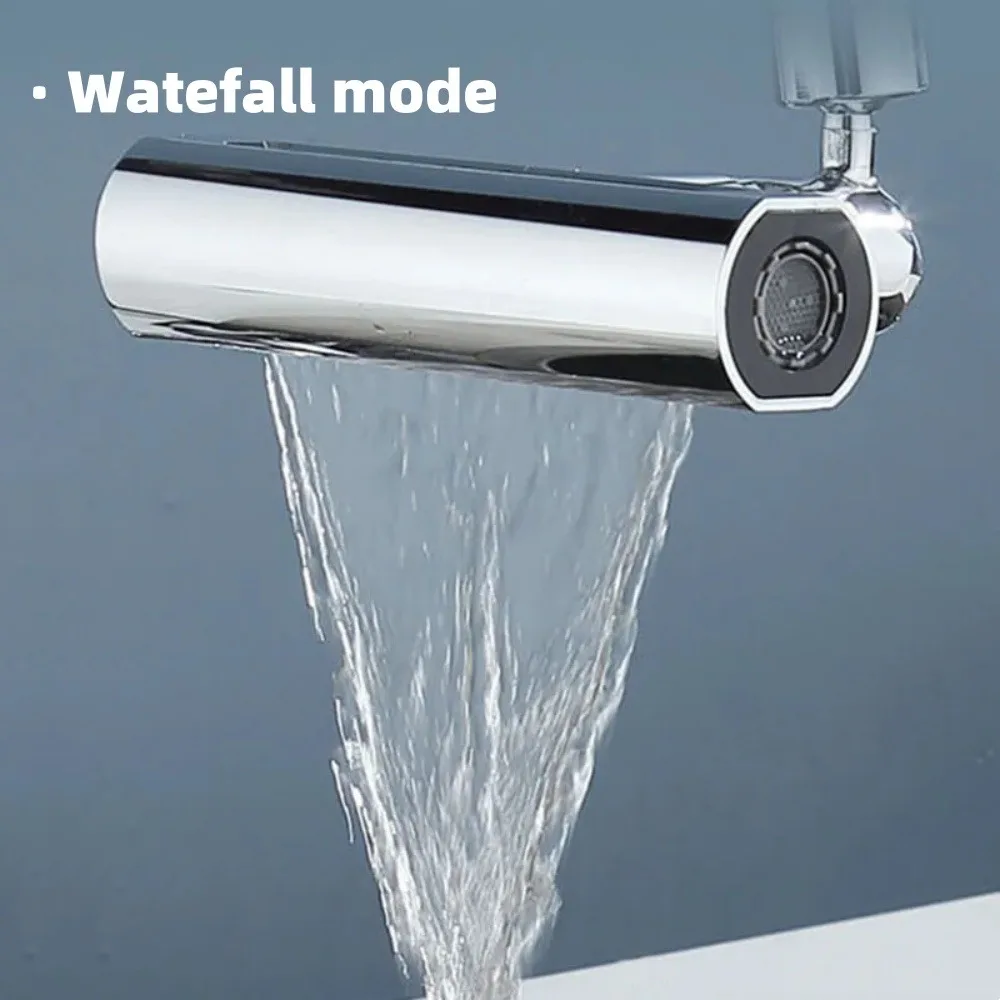 4 Modes Kitchen Faucet Sprayer Head Black Diffuser Water Saving Nozzle Mixers Basin Faucet Extender Aerator Tap Accessories