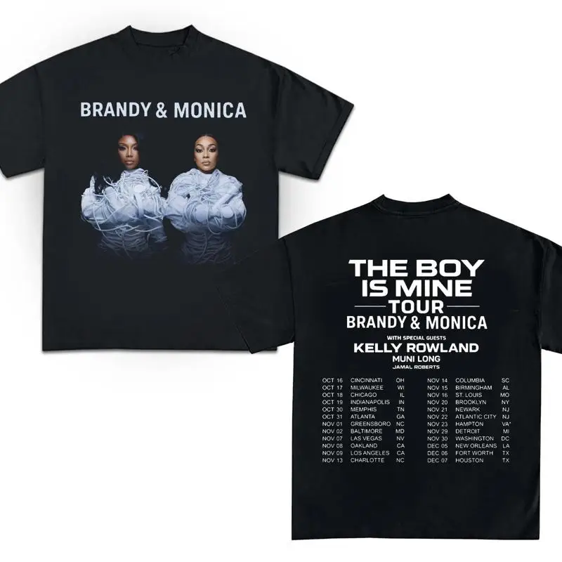 HOT & NEW! The Boy is Mine Tour Brandy and Monica Concert Tee, 90s R&B T-Shirt
