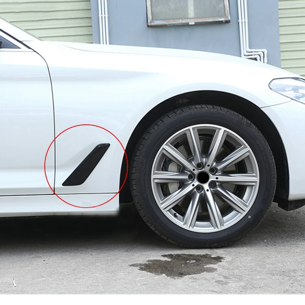 1 زوج الجانب الجناح تدفق الهواء غطاء الكسوة لسيارات BMW 5 سلسلة G30 G31 2018-2023 التصميم الجانب الجناح ديكور هود-AS55