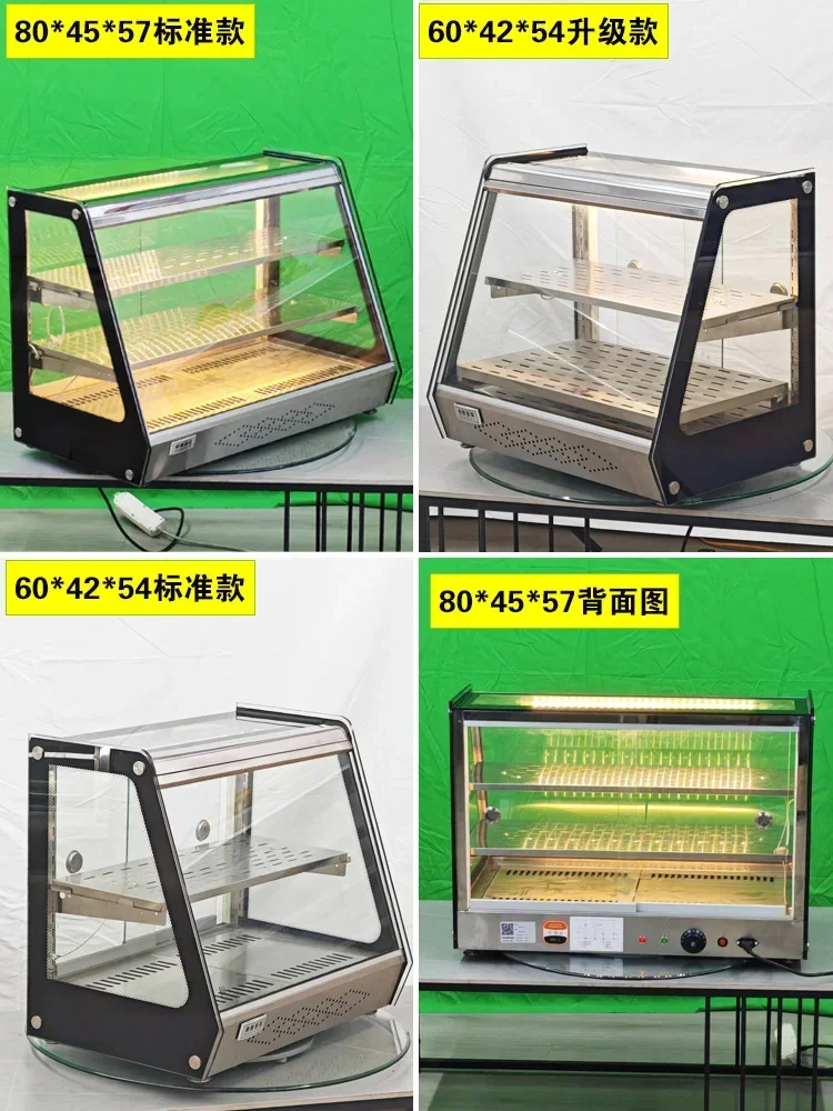 Fried chicken heat preservation counter type small pie egg tart hamburger bread display cabinet pizza incubator commercial