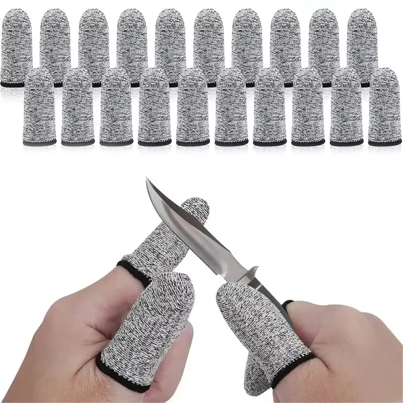Anti Cutting Finger Gloves Outdoor Fingertip Cover For Kitchen Outdoor Work Tools 5-Level High Performance Anti Cutting Fiber
