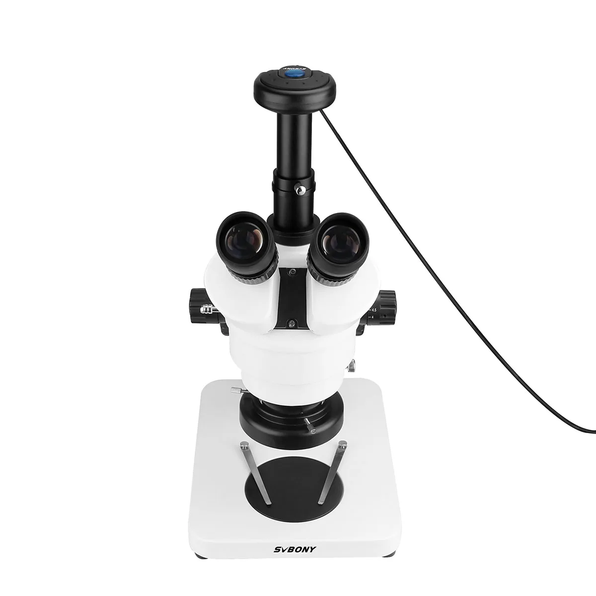 

SVBONY SM402 Trinocular Stereo Zoom Microscope for Students with SV189 Microscope Camera can be Directly Observed and Measured