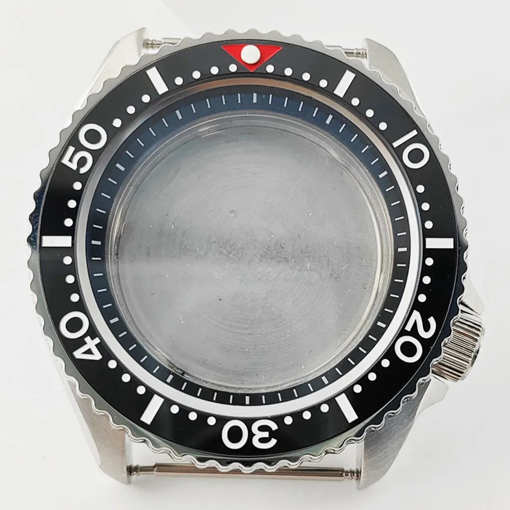 miuksi 42mm Uhrengehäuse Keramik Lünette massiv 316l Edelstahl Saphirglas für nh35 nh36 Automatik werk Zubehörteile 7