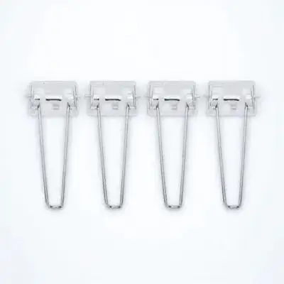 

4Pcs Folding Iron Table Legs Metal Table Replacement Legs Thickened Base Wear-Resistant for Home Office Computer Desk Sofa Bed