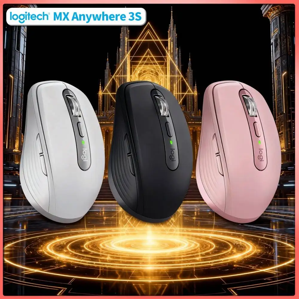 Wireless MX Anywhere 3S - 8K DPI, MagSpeed Scroll, Anti-Slip, Perfect for Perfume Creative Studio & Design Task