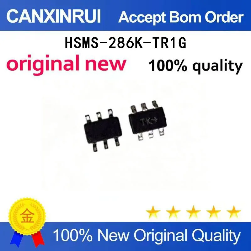 

(5-100 Pieces) Brand new original HSMS-286K-TR1G silk screen TK SOT363 spot chip IC
