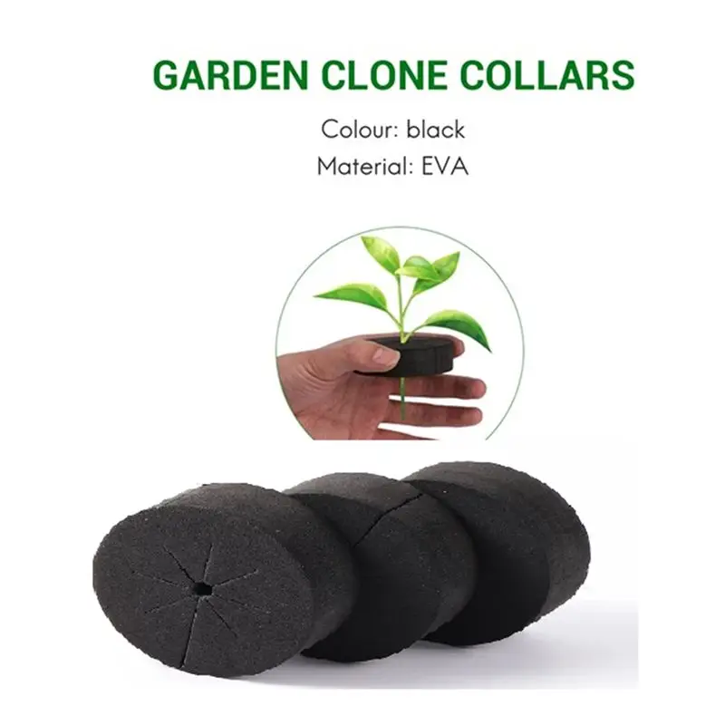 70Pcs Garden Clone Collars Neoprene Inserts Sponge Block For 2 Inch Net Pots Hydroponics Systems And Plants Root Sponge-B61B
