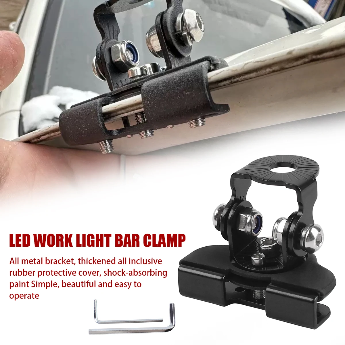 1 Pcs Universal Work Light Mount Bracket For Off Road SUV ATV Uncharged Power Mode Spotlight Bracket Light Bar Mounting Bracket