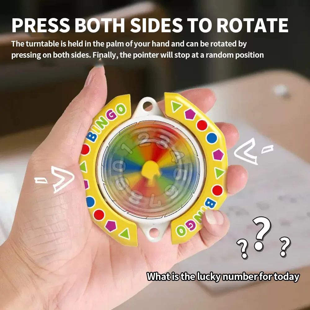Spinning Wheel Decision Maker Toy, Lucky Choice Difficulty Relief, Funny Stress Relief Desktop Game Festival Gift