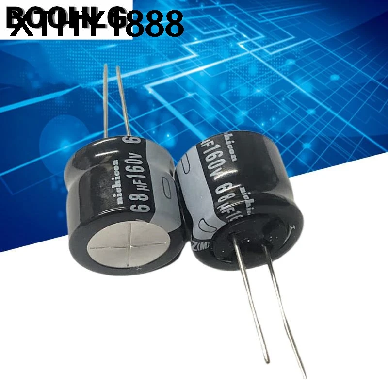 10PCS Long Life Direct Insert Electrolytic Capacitor 160v 68uf 16X16mm