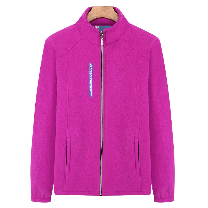 Módní ležérní dámská fleecová bunda s tepelnou izolací, bavlněná svrchní oděv pro dámy středního a staršího věku - náhled 5