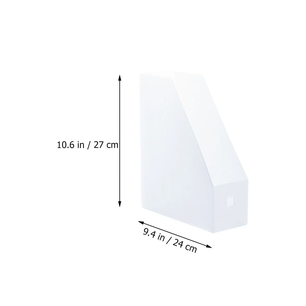 Estante de almacenamiento de archivos para trabajo, soporte organizador de documentos, estante de plástico, estantería Vertical transparente para oficina, 2 uds.