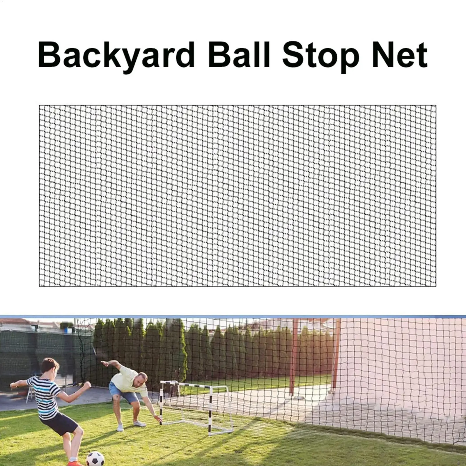 

Soccer Backstop Net Heavey Duty Ball Stop Net Reusable Outdoor Supplies Training Equipment Football Backstop Net
