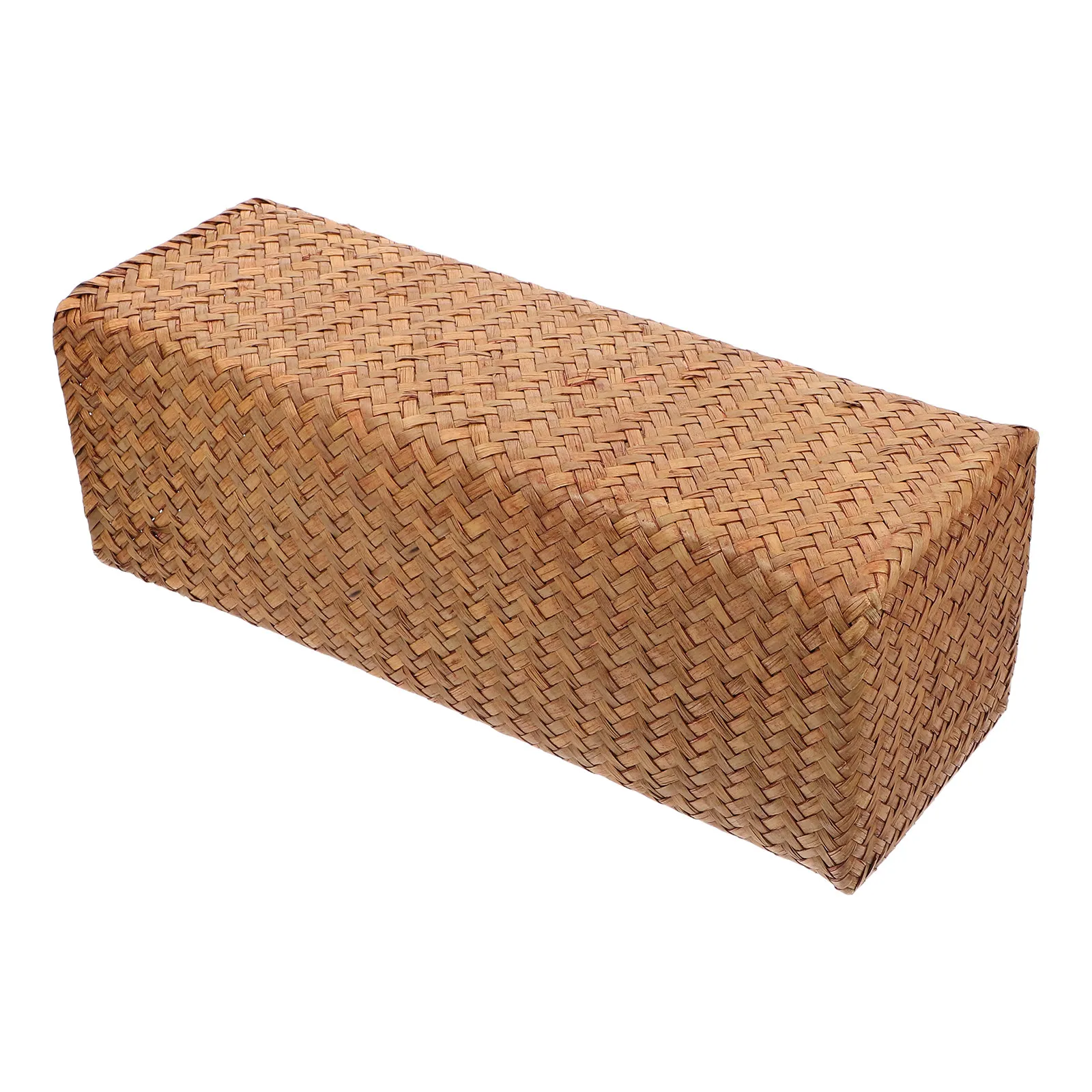 Natural Seaweed Weave Basket Vintage Pen Holder European Style Decorative Flower Pot Rustic Dried Flower Vase Office Table
