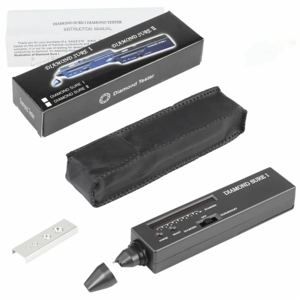 UV Light 365nm Diamond Tester Pen Thermal Sensor Fast 0.5s Detection Gemstone Detector High Accuracy Portable Size
