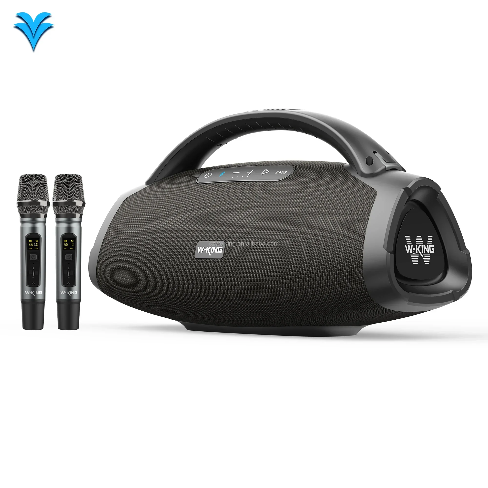 

W-KING Latest D20 Powerful 200W Super Bass IPX6 Waterproof Outdoor boombox wireless Bluetooth speaker, with fast charging