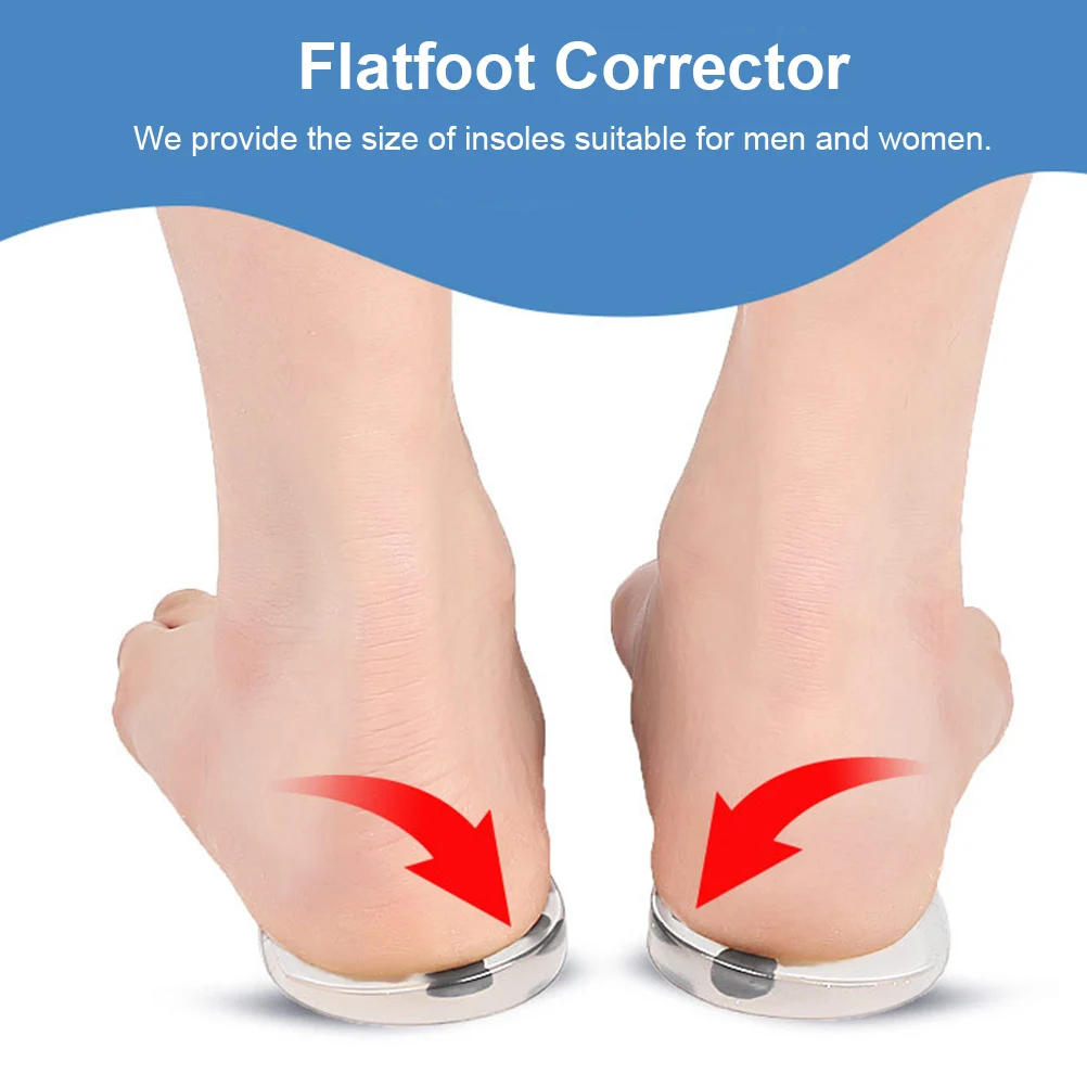 Magnet Heel Pad thopedic Insoles for Flatfoot Correction Gel Cushions Self Adhesive Back Foot Pads Posture Improvement Pain