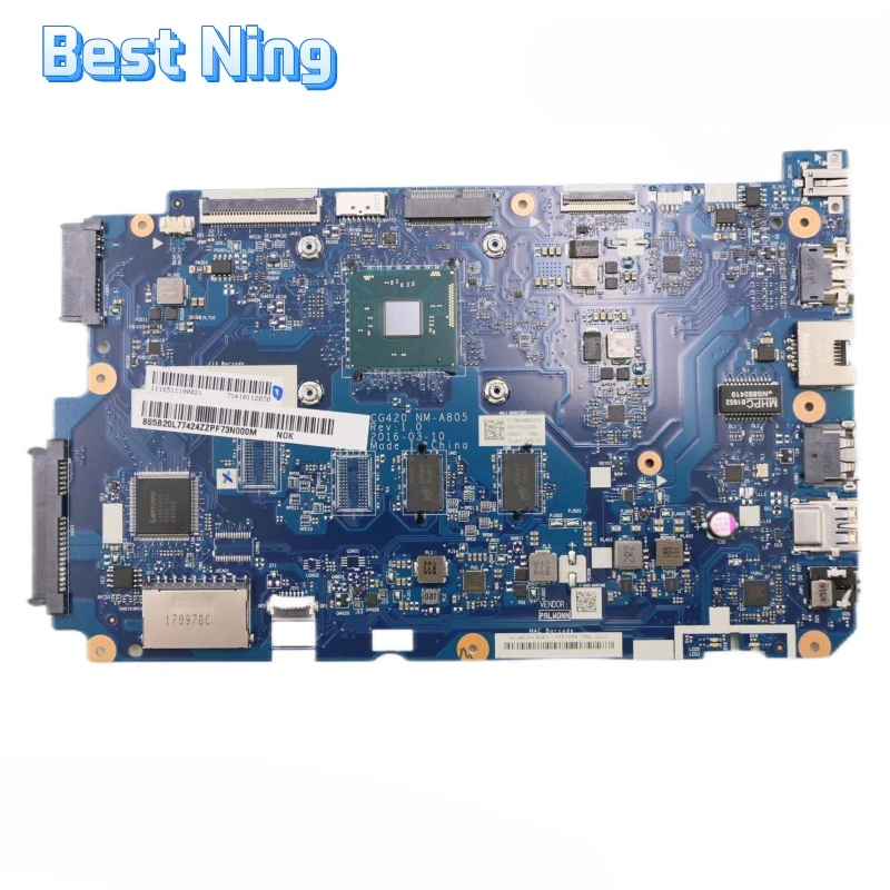 

For Lenovo IdeaPad 110-14IBR Laptop Motherboard NM-A805 Mainboard with CPU N3060 UMA 2G RAM Tested Ok