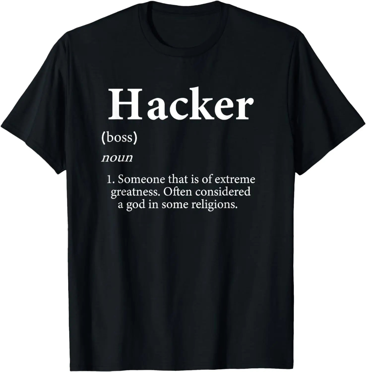 

Hacker Definition Personalized Coder Hacking Costume Hacker T-Shirt