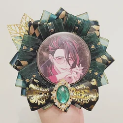 Lolita Cosplay Bowknot，Ita Bag Badge Cover，Ita Bags Accessories，Badge Rosette Ribbon Decoration，Badge Holder