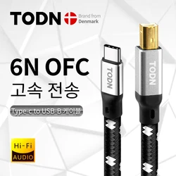todn cavo usb dac da tipo c a tipo b cavo stereo hifi 6N OFC cavo dati audio digitale per telefono cellulare dac