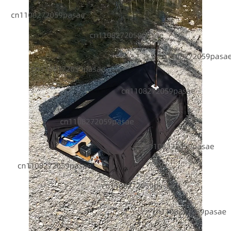 

outdoor inflatable tent camping fully automatic large space two bedrooms one living room camping waterproof tent