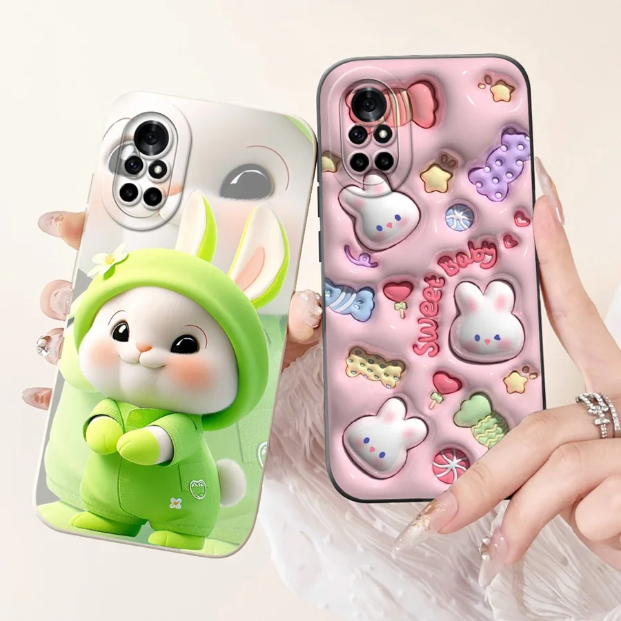 Funda para Huawei Nova 8 funda de teléfono lindos dibujos animados Fundas mate Coque para Huawei Nova8 ANG-AN00 funda de parachoques 6,57''