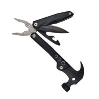 Outdoor multi-function tool folding life saving Glass breaker window breaking screwdriver wrench pliers claw hammer