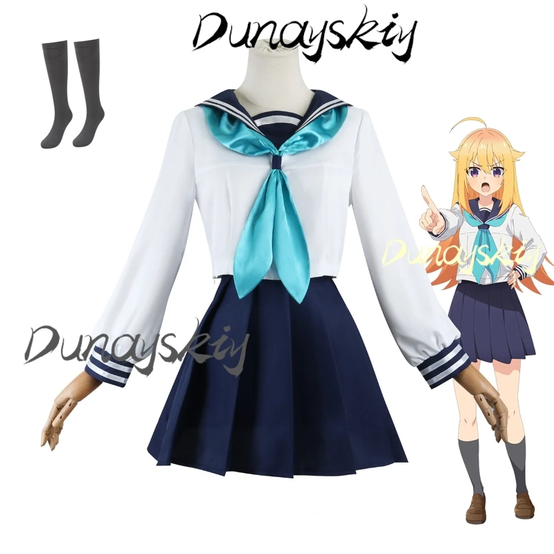 Torako Koshi Cosplay Costume Wig Anime My Deer Friend Nokotan School Uniform JK Sailor Skirt for Women Girl Customized