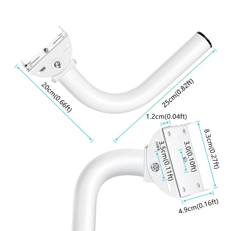 Adjustable Universal Wireless Bridge Bracket Mount Kit, For Outdoor Antenna Point To Point AP Access Point Client 2Pack