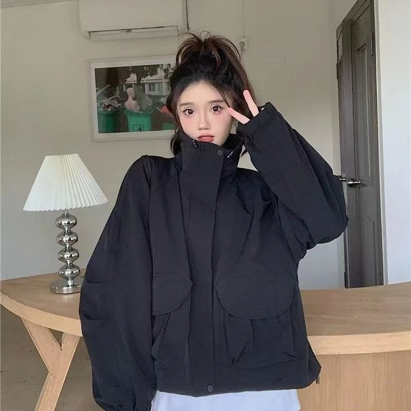 

​ 2025 Новая рабочая одежда в стиле ретро, уличная куртка, свободный спортивный повседневный пиджак на весну и осень ​