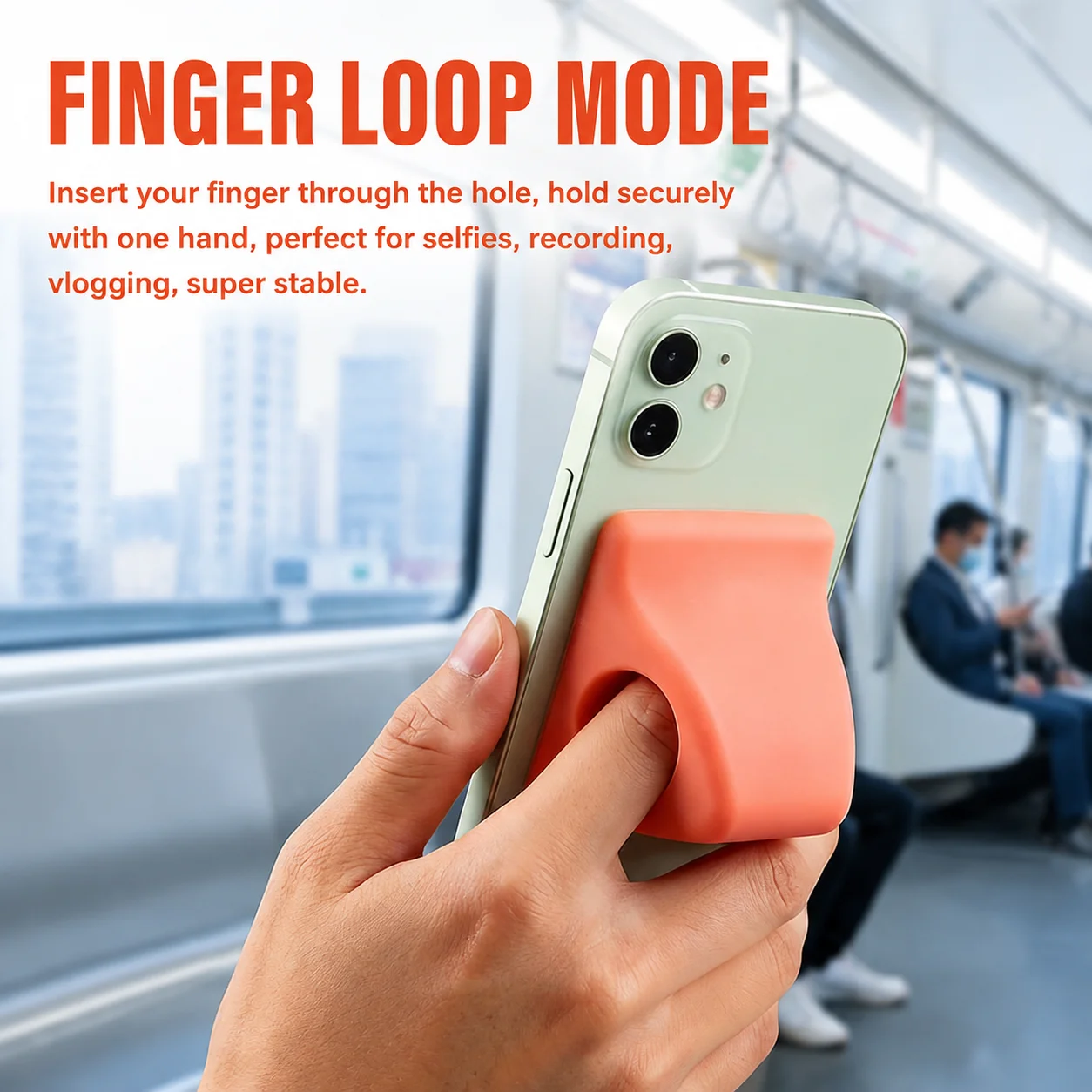 Universal Magnetic Silicone Phone Stand Triangle Grip Holder For Magsafe iPhone 15 14 Samsung Desk Kickstand Mobile Accessories