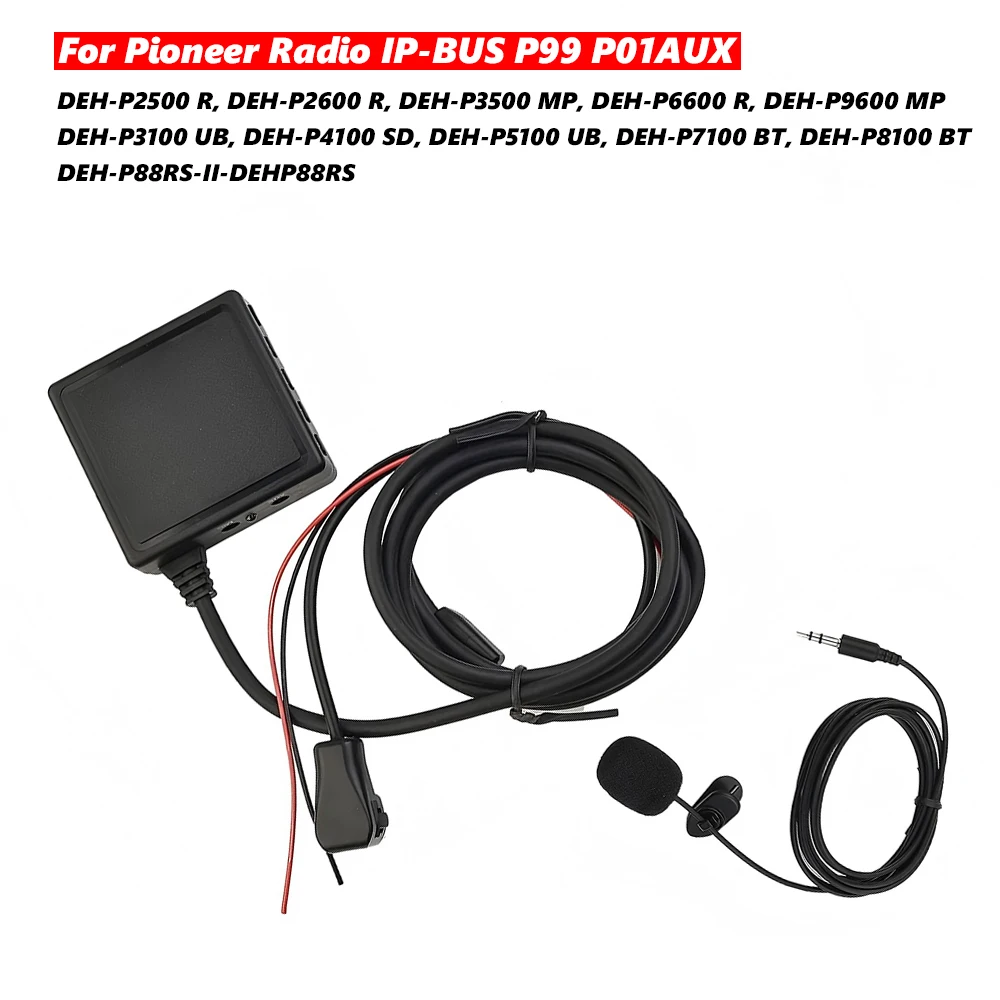 

Car BT 5.0 AUX USB Music Adapter MIC Audio Cable For Pioneer Radio IP-BUS P99 P01AUX Car Electronics Accessories