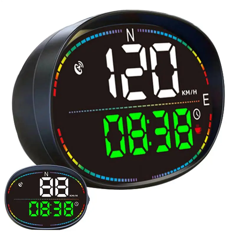 

Digital Head Up Display Digital 4 Modes GPS HUD Car Speedometer Display Car HUD With Speed MPH Compass Direction For Commuting