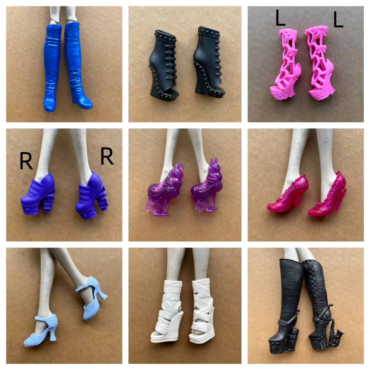 Botas de muñeca monstruo, sandalias, decoraciones novedosas para muñecas, accesorios de vestir para muñecas con personalidad, piezas originales para muñecas