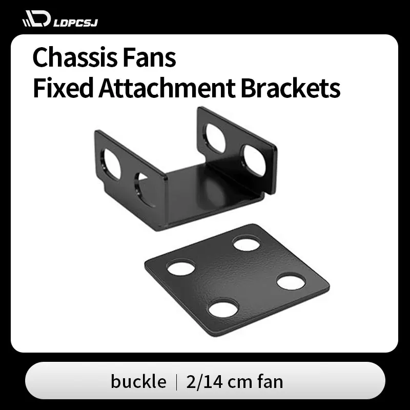 

LDPCSJ 2Pcs Buckle C-shaped Parallel Bracket 12cm-14cm Chassis Fans Fixing Connection Rack Cooling Fan