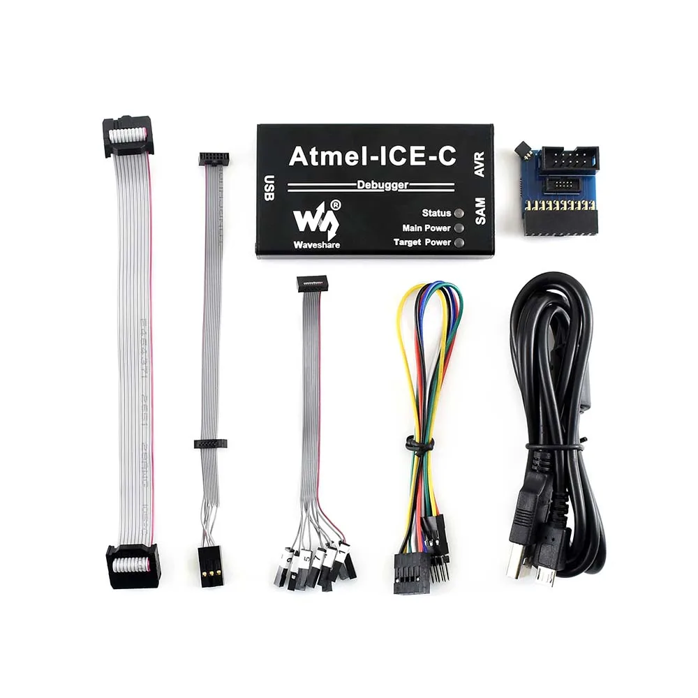 

Комплект Atmel-ICE-C Мощный инструмент разработки для отладки и программирования Микроконтроллеры Atmel SAM и AVR ATMEL-ICE-PCBA внутри