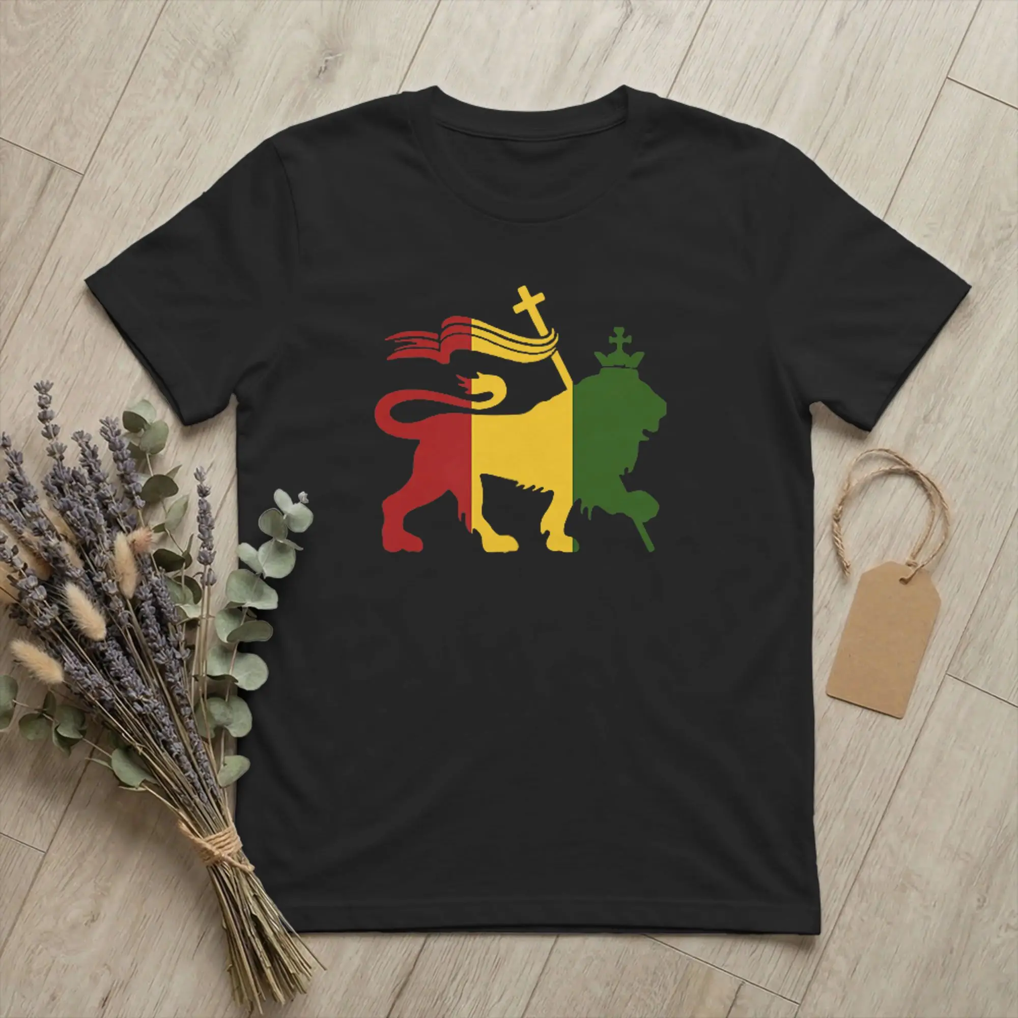 Reggae Rastafari Lion of Judah T-Shirts Men Rasta Music Funny Cotton Tee Shirt Round Collar Short Sleeve T Shirt Summer Tops